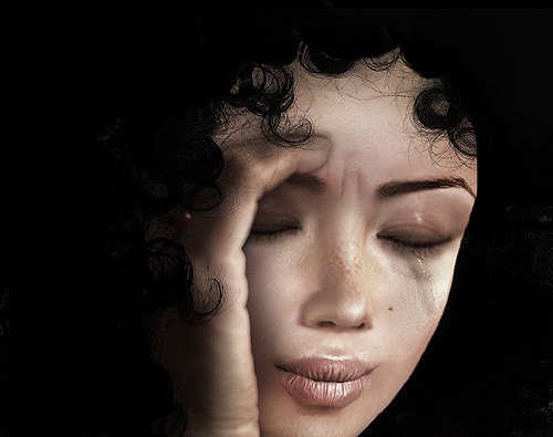 слёзы рекой потекла тушь